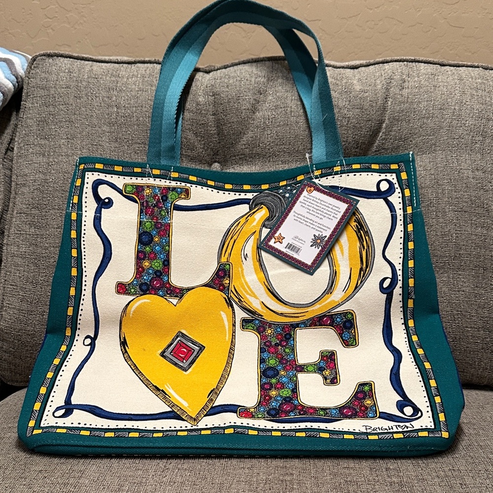 Brighton Charmed Holiday Love Tote Bag